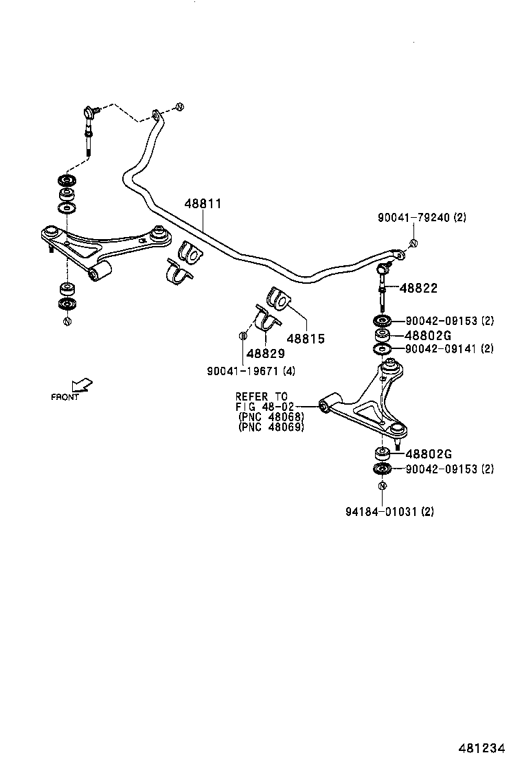 48131-97522 SPRING, FRONT COIL, RH product image