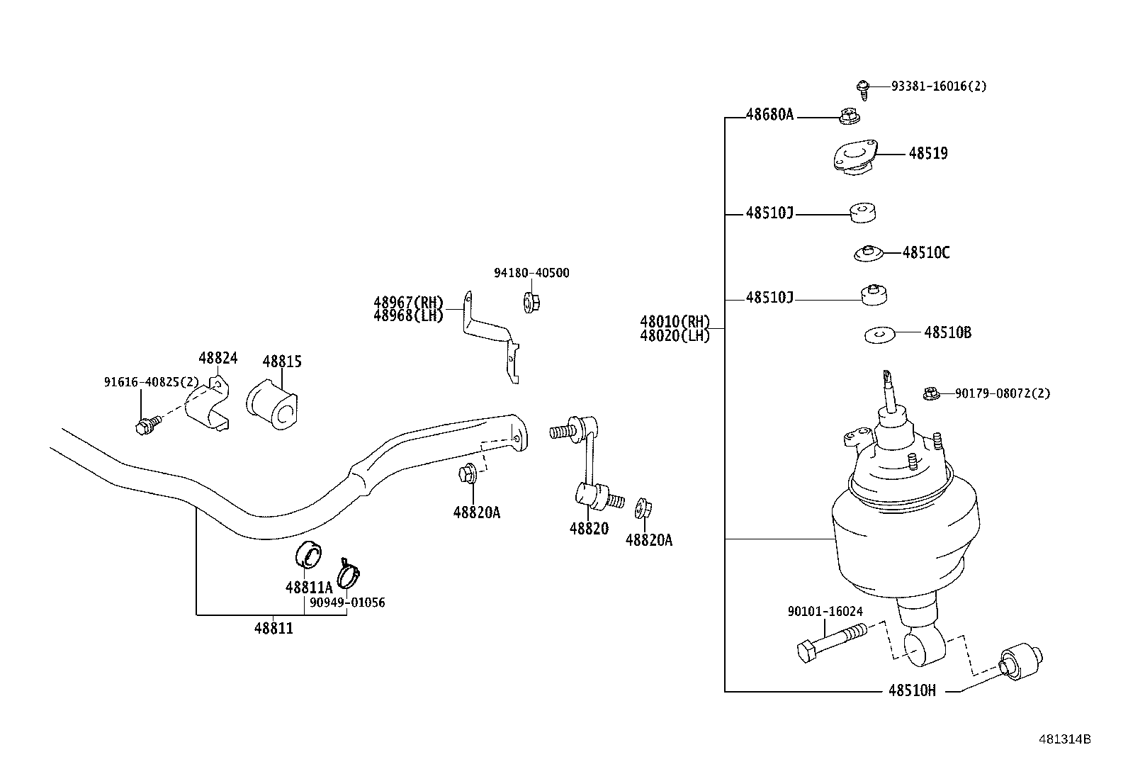 48131-30590 SPRING, FRONT COIL, RH product image