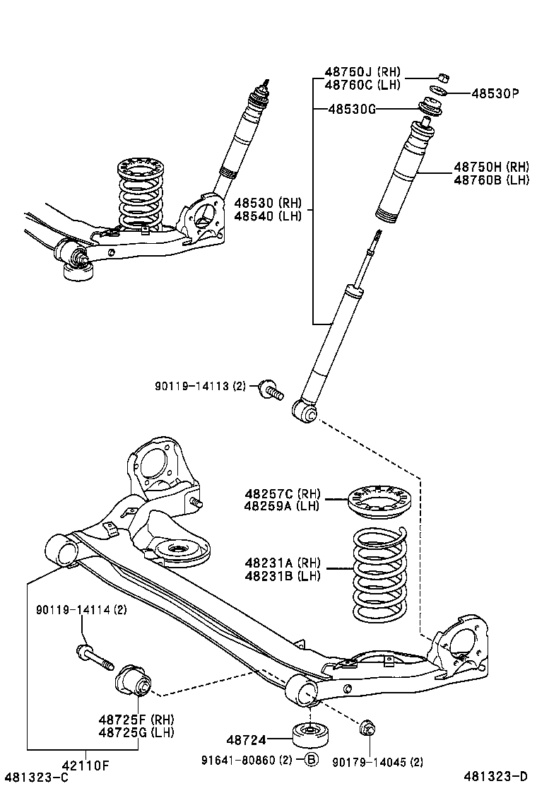 42110-44070 BEAM ASSY, REAR AXLE product image