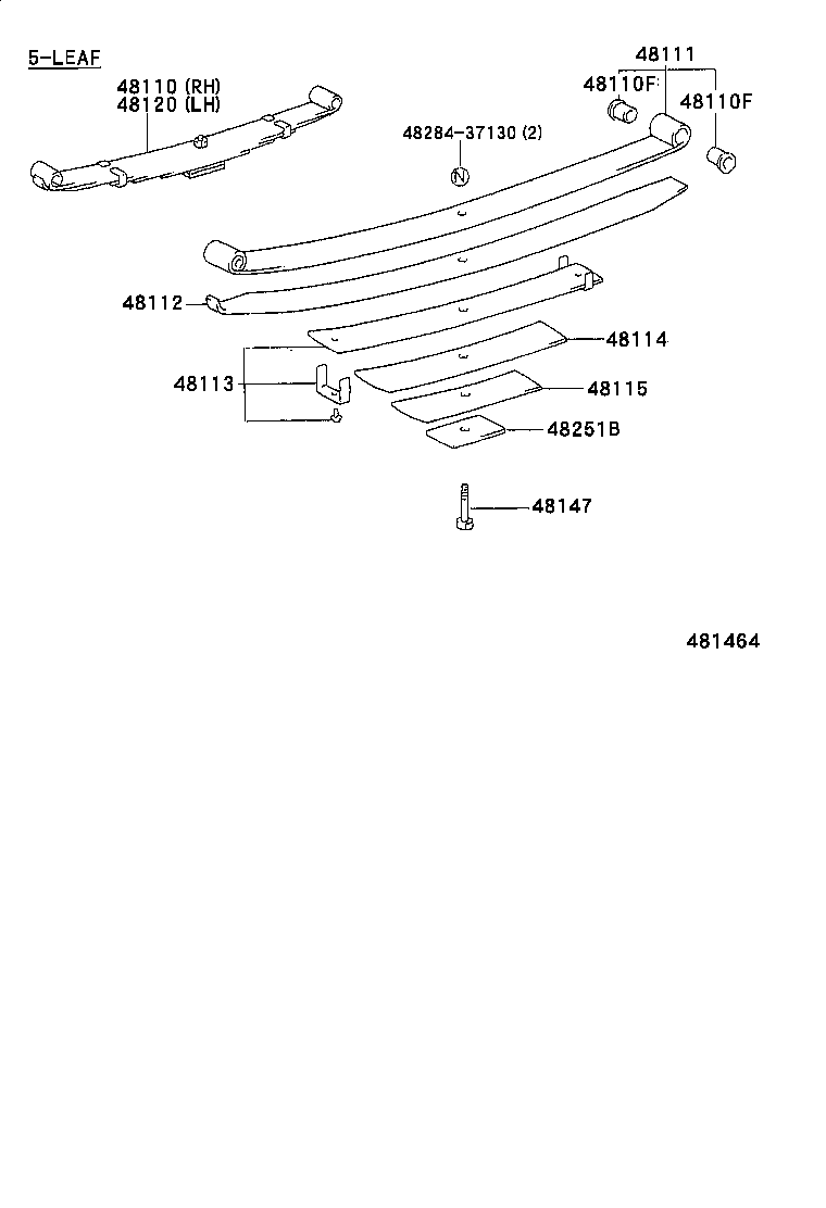 48511-80015 ABSORBER ASSY, SHOCK, FRONT RH product image
