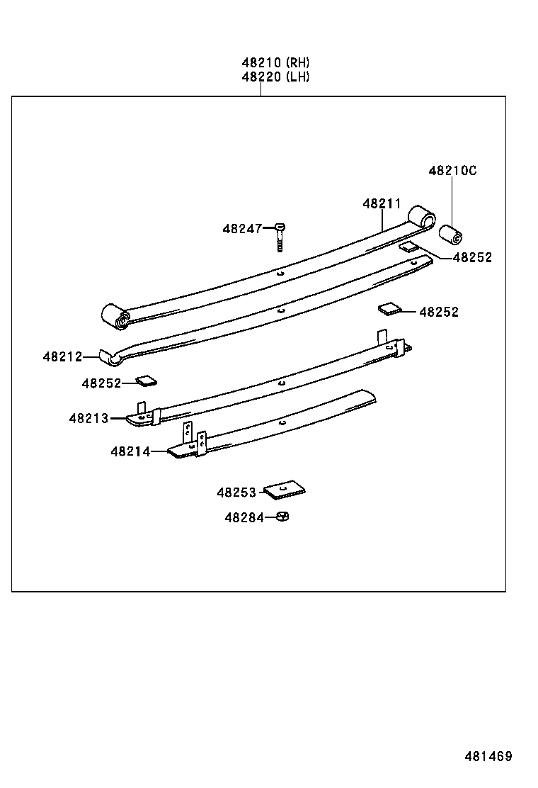 04483-26160 SHACKLE KIT, REAR SPRING product image