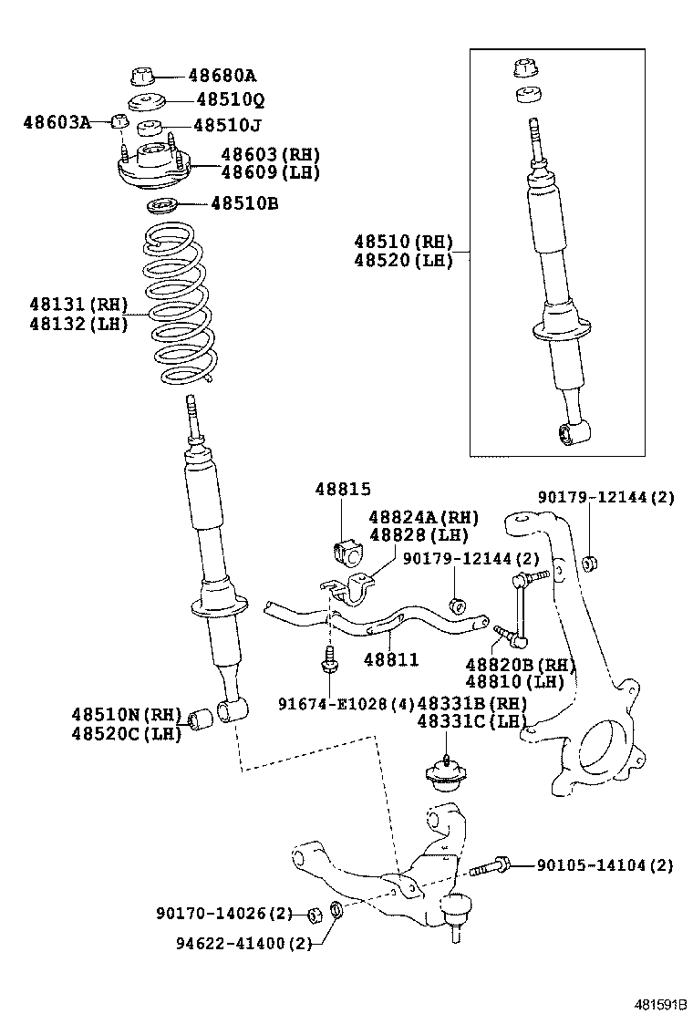 48131-35470 SPRING, FRONT COIL, RH product image