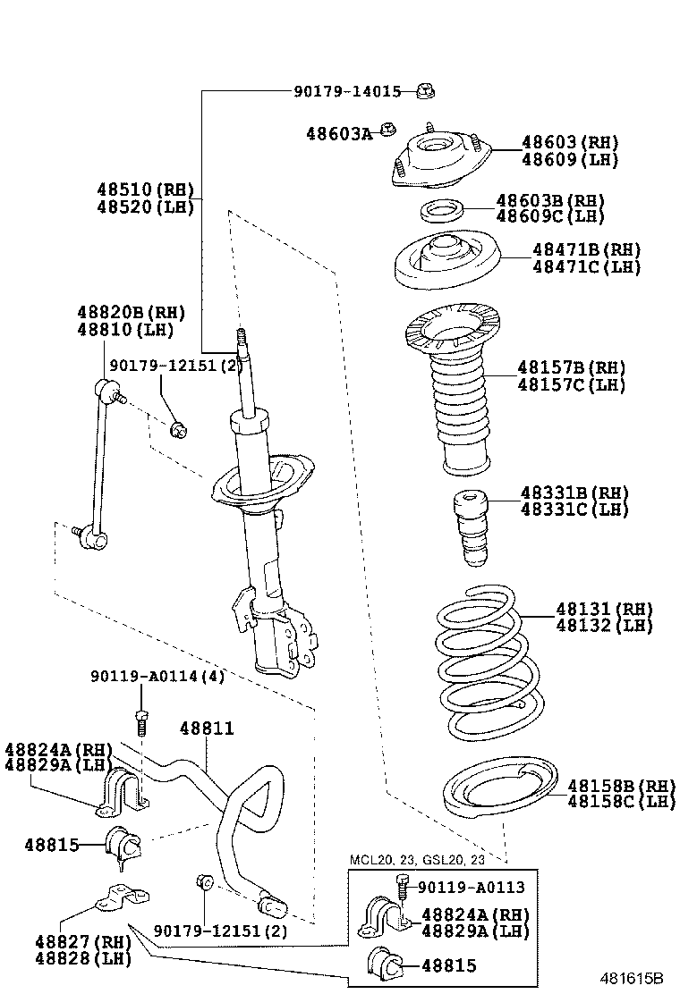 48131-AE030 SPRING, FRONT COIL, RH product image