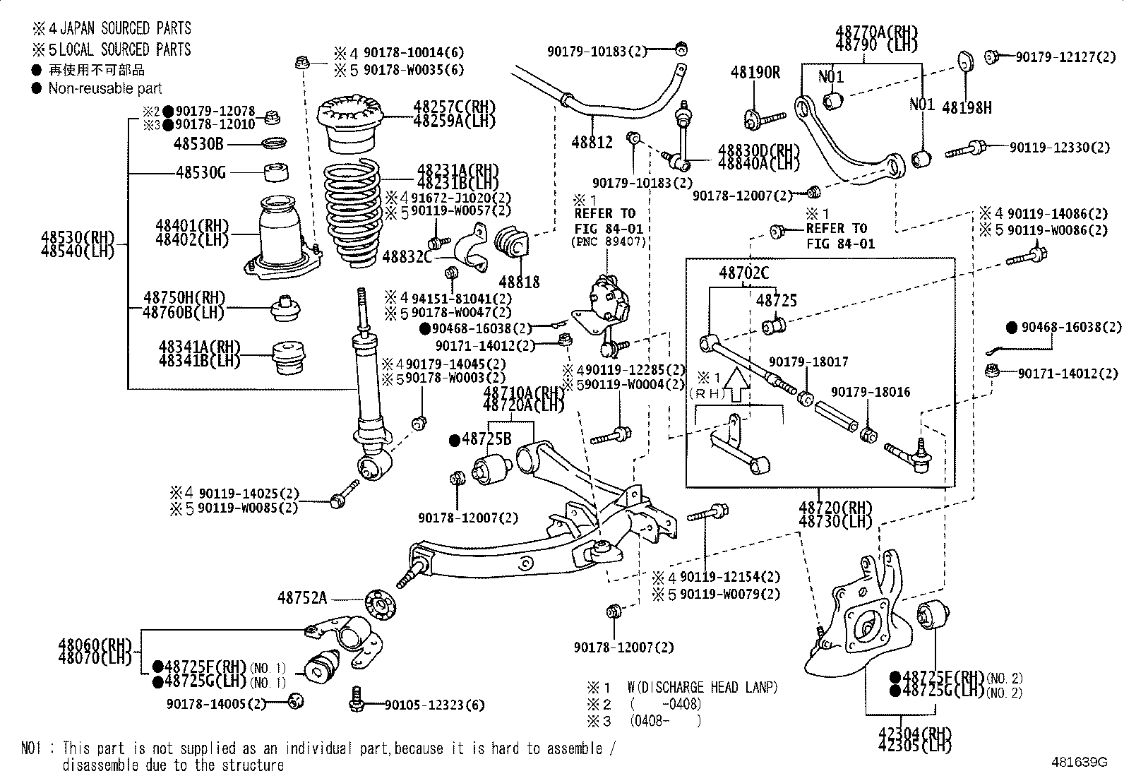 48401-32010 BRACKET SUB-ASSY, REAR SPRING, FRONT RH product image