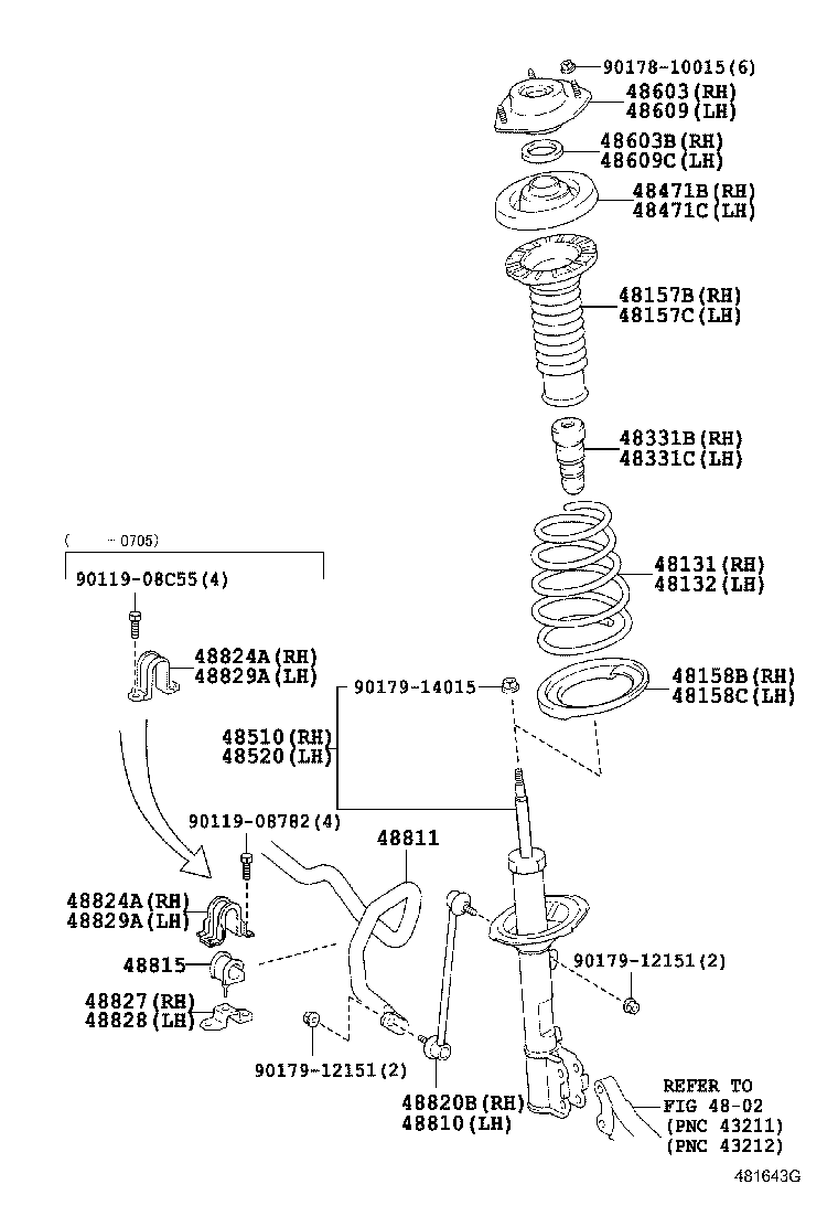 48131-48280 SPRING, FRONT COIL, RH product image