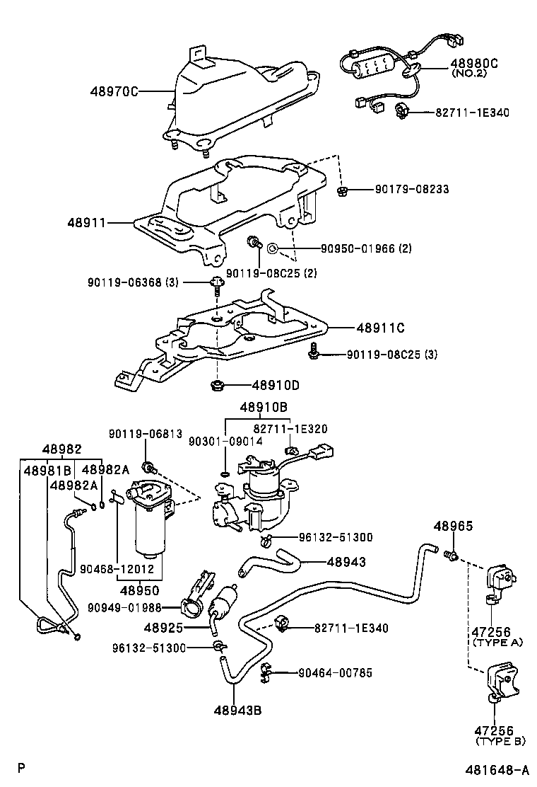 44753-48010 CLAMP, HEIGHT CONTROL TUBE, NO.1 product image