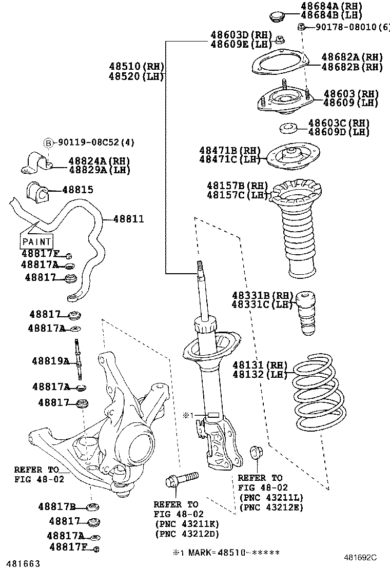 48131-46050 SPRING, FRONT COIL, RH product image