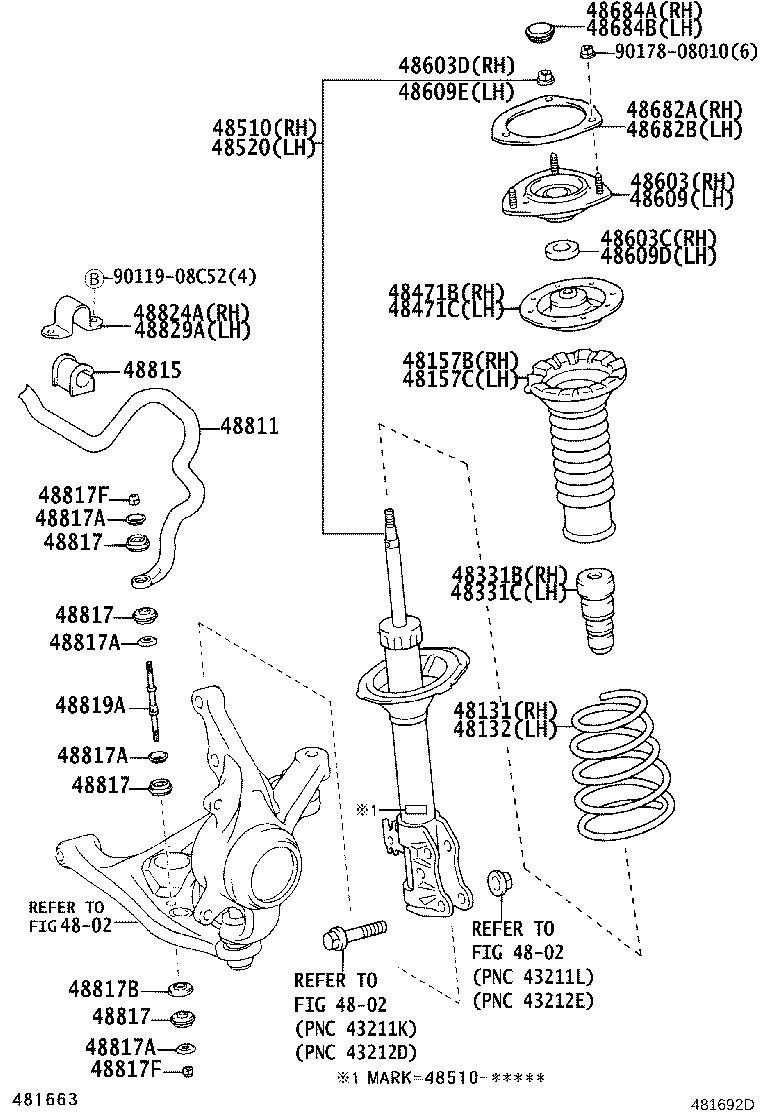 48131-52890 SPRING, FRONT COIL, RH product image