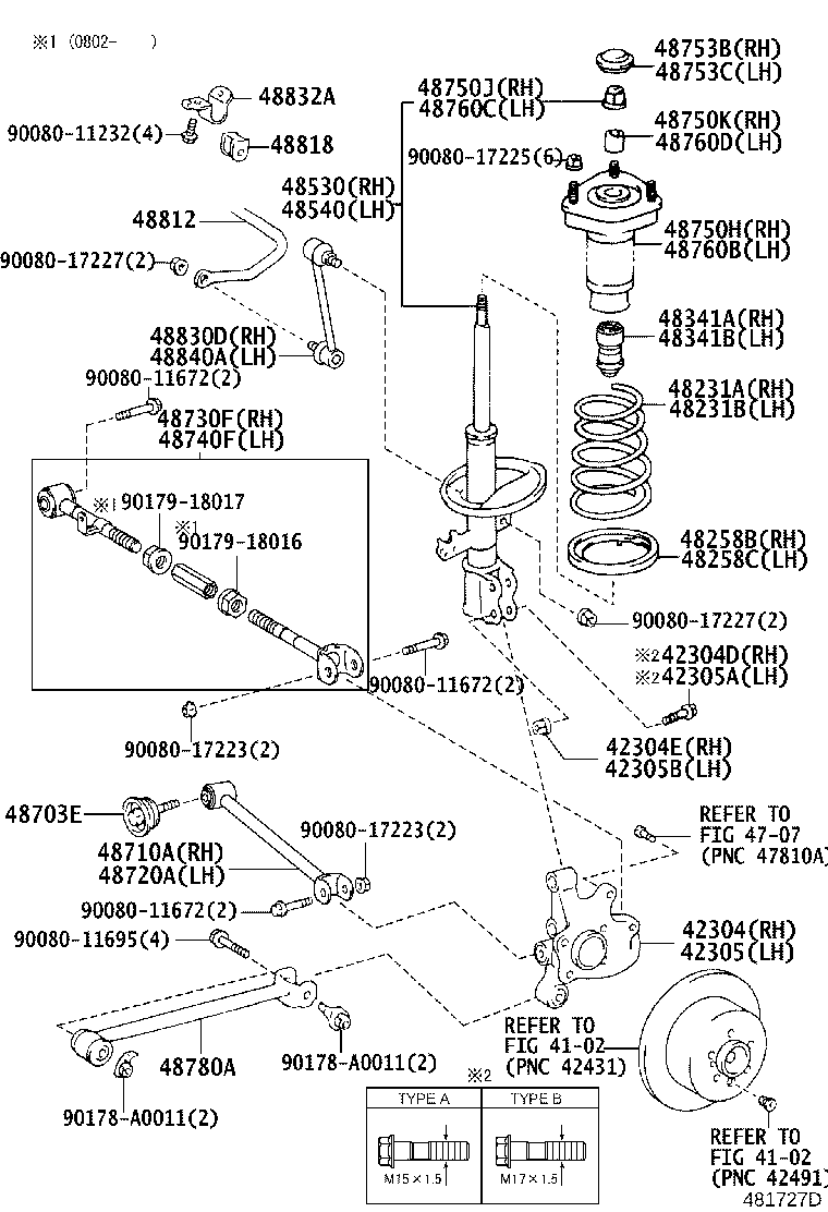 48231-0E021 SPRING, COIL, REAR RH product image