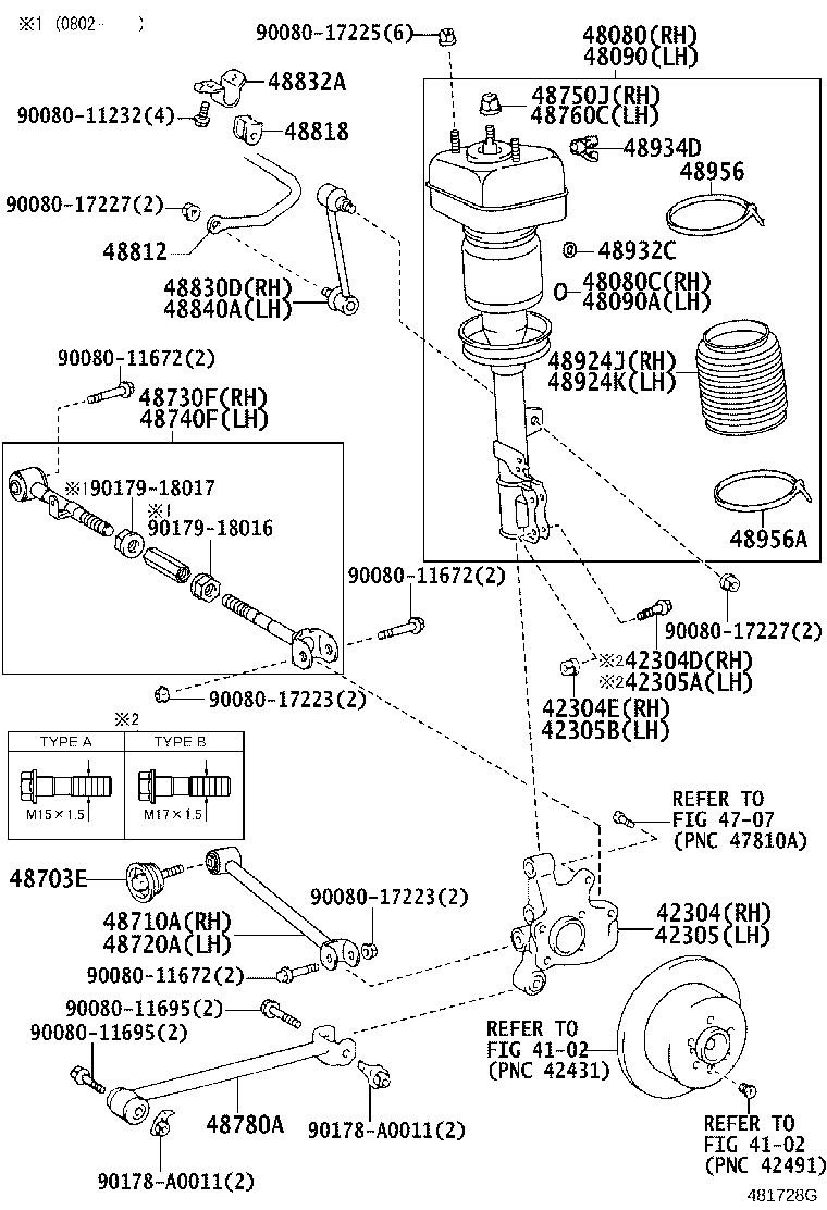 48231-0E021 SPRING, COIL, REAR RH product image
