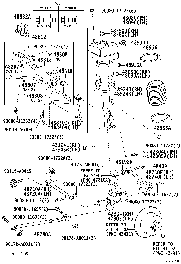 48231-0E021 SPRING, COIL, REAR RH product image