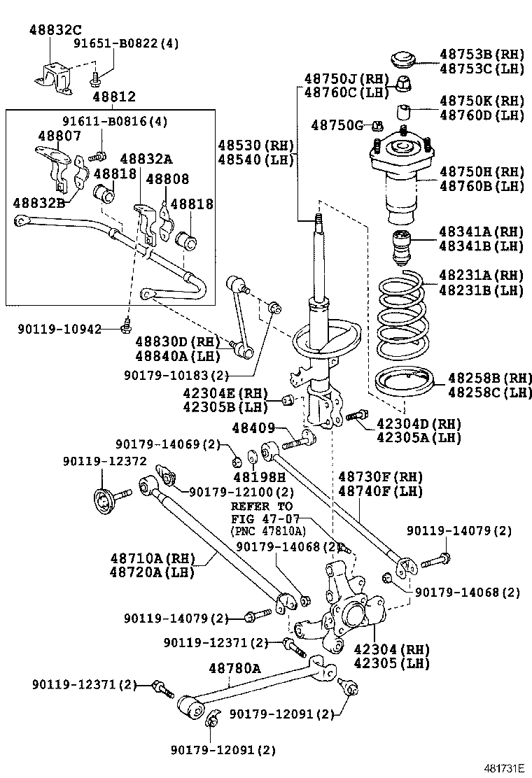 48231-48151 SPRING, COIL, REAR RH product image