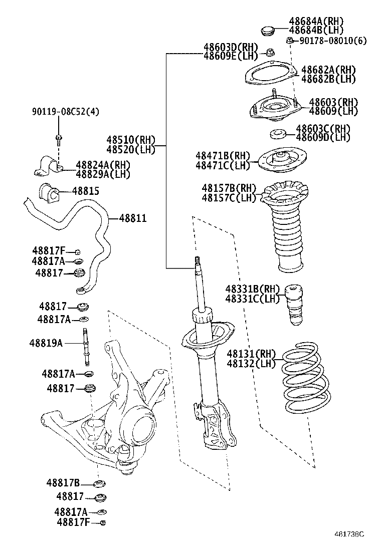 48131-52690 SPRING, FRONT COIL, RH product image