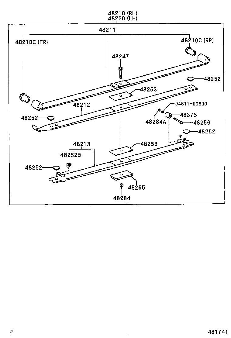 48815-0S010 BUSH, STABILIZER(FOR REAR) product image