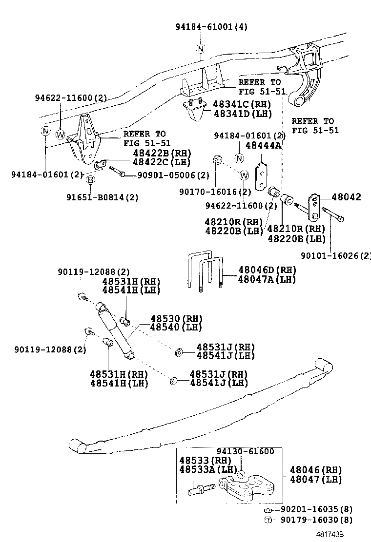 48815-0S010 BUSH, STABILIZER(FOR REAR) product image
