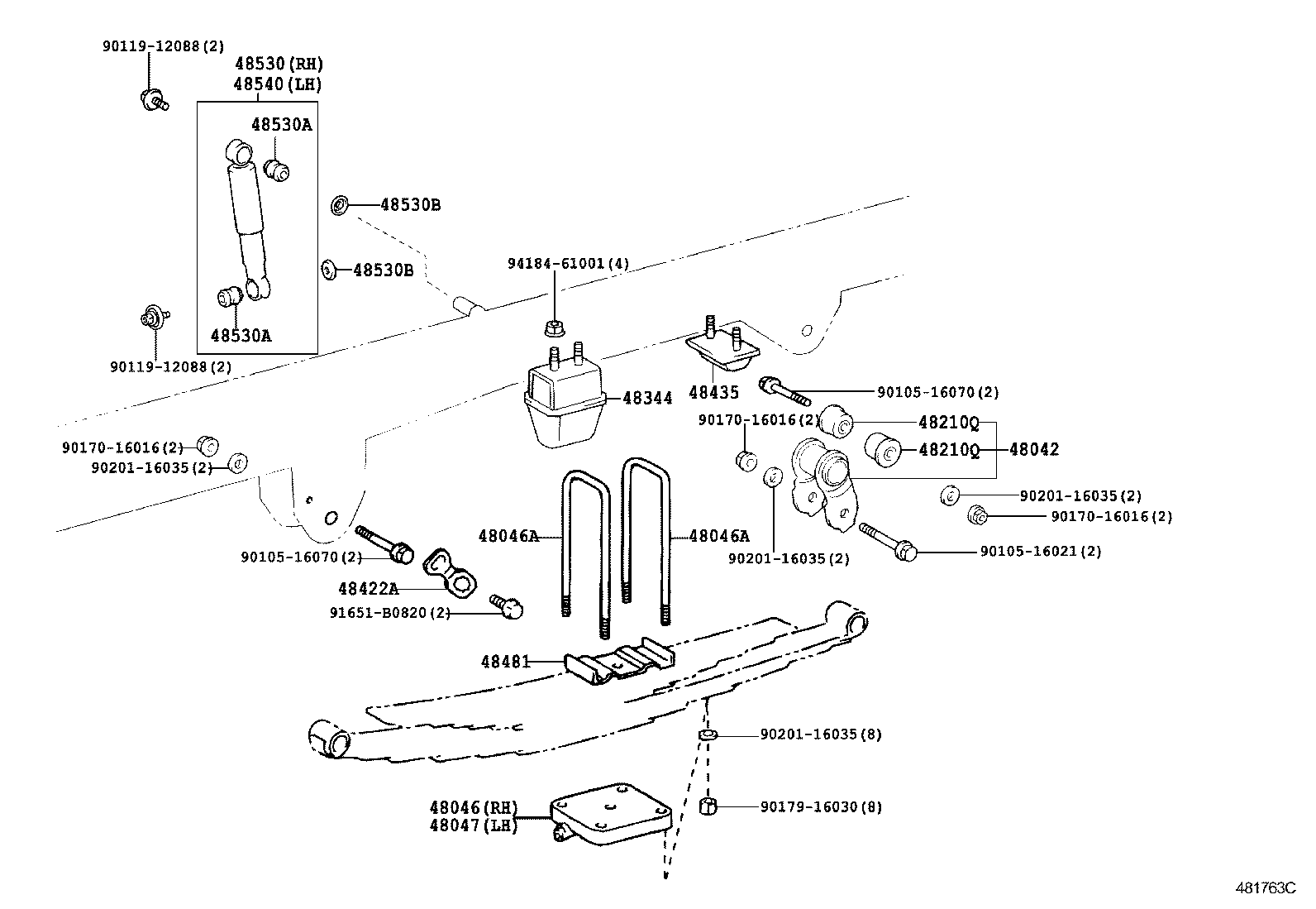 48201-37B30 LEAF, REAR SPRING, NO.1 product image