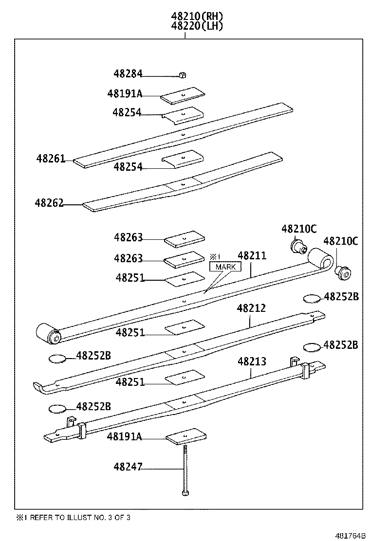 48201-37B30 LEAF, REAR SPRING, NO.1 product image