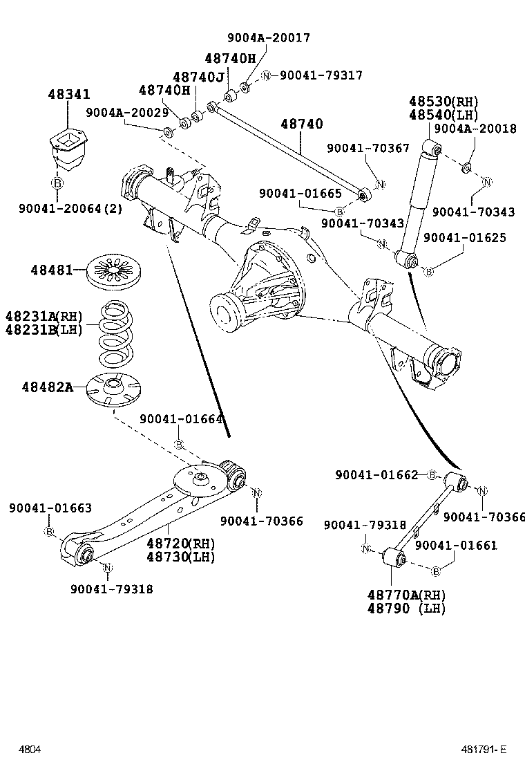 48482-BZ010 SEAT, REAR SPRING, LOWER product image