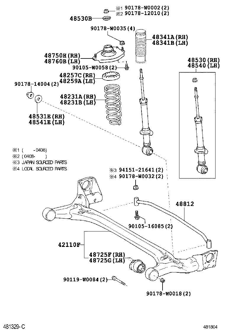 42110-0F010 BEAM ASSY, REAR AXLE product image