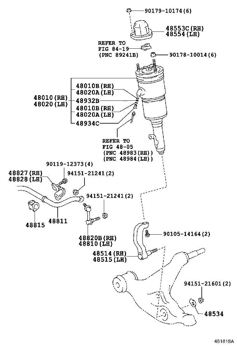 48815-30610 BUSH, FRONT STABILIZER BAR, NO.1 product image