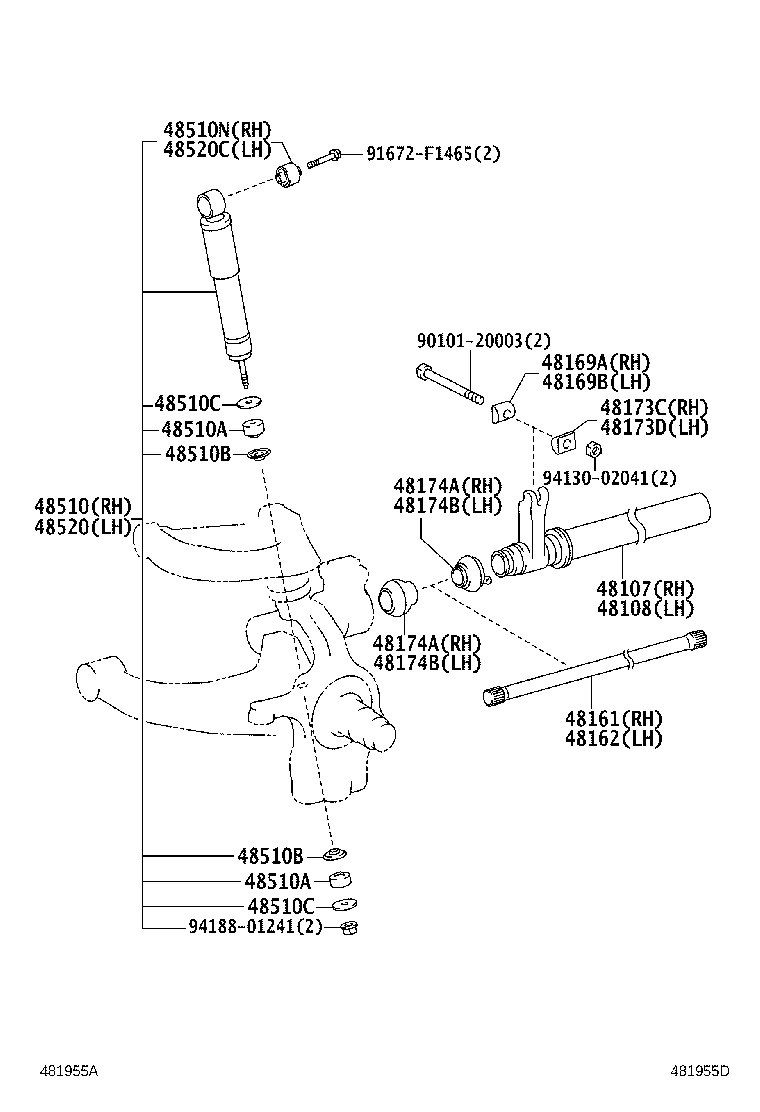 48101-37850 LEAF, FRONT SPRING, NO.1 product image