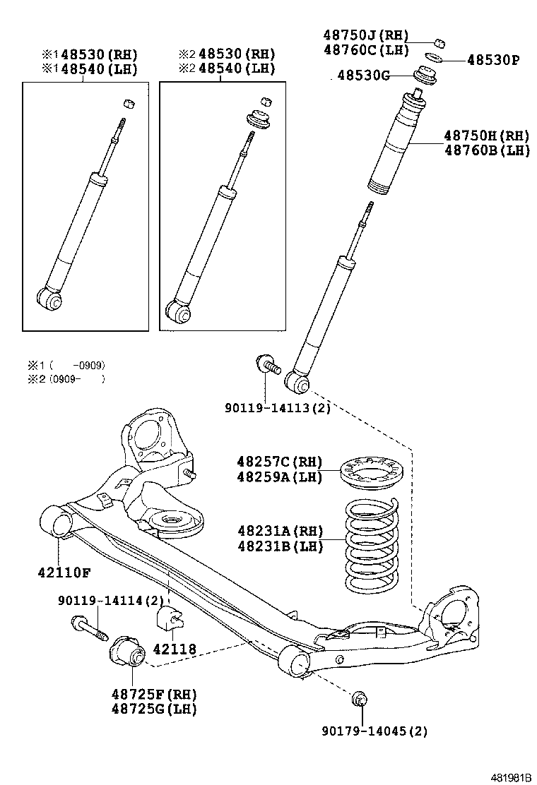 42101-28410 BEAM ASSY, REAR AXLE product image