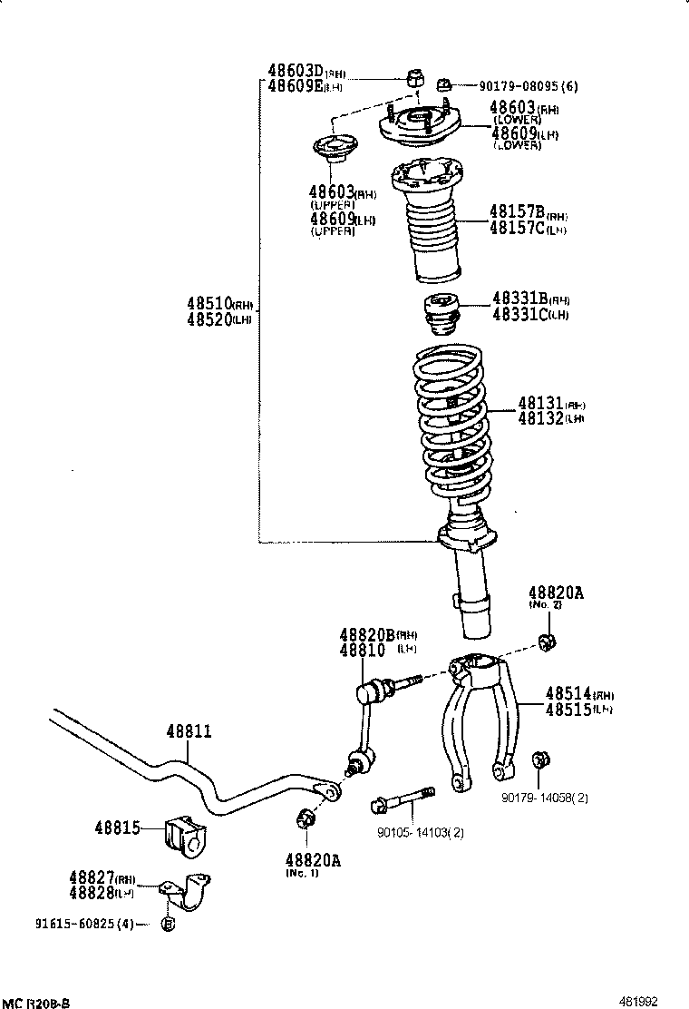 48131-2C010 SPRING, FRONT COIL, RH product image