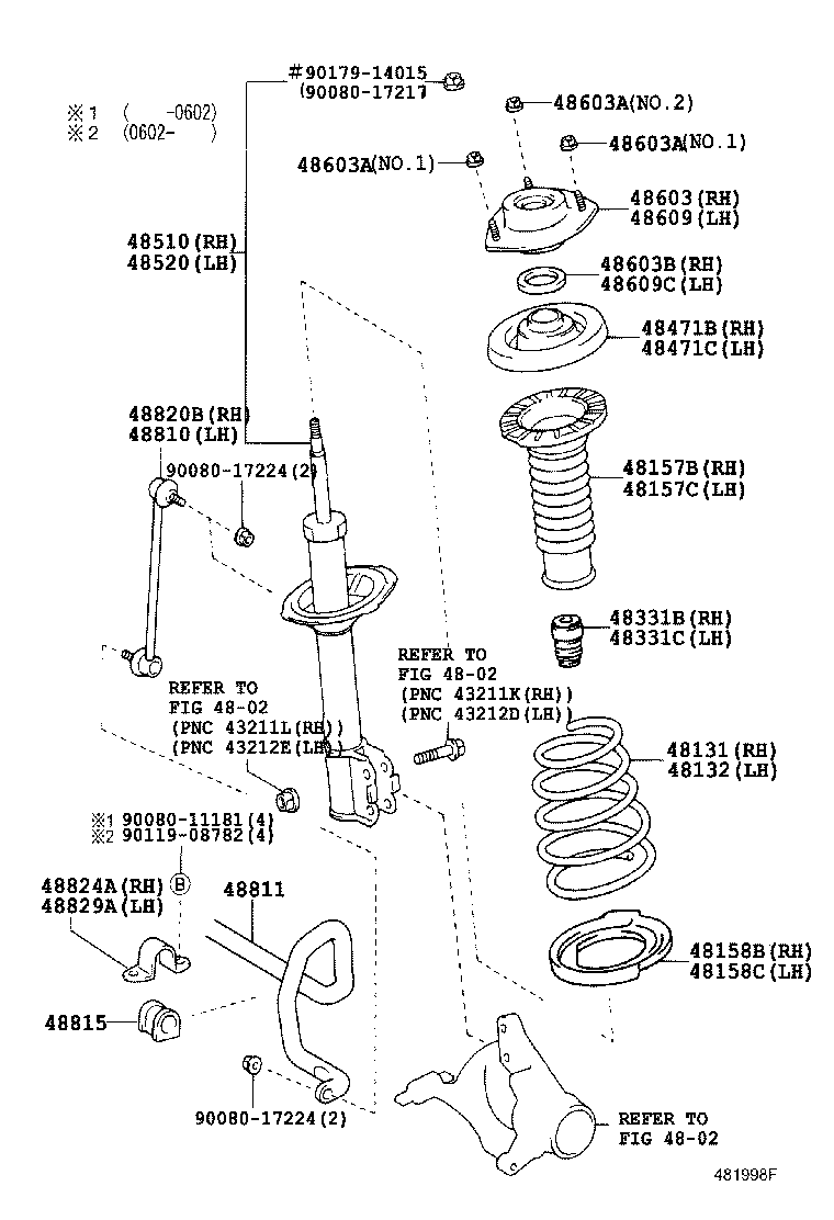 48131-07081 SPRING, FRONT COIL, RH product image