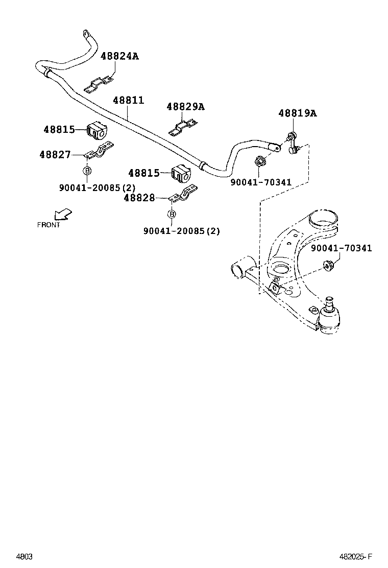 48157-B1010 INSULATOR, FRONT COIL SPRING, UPPER RH product image