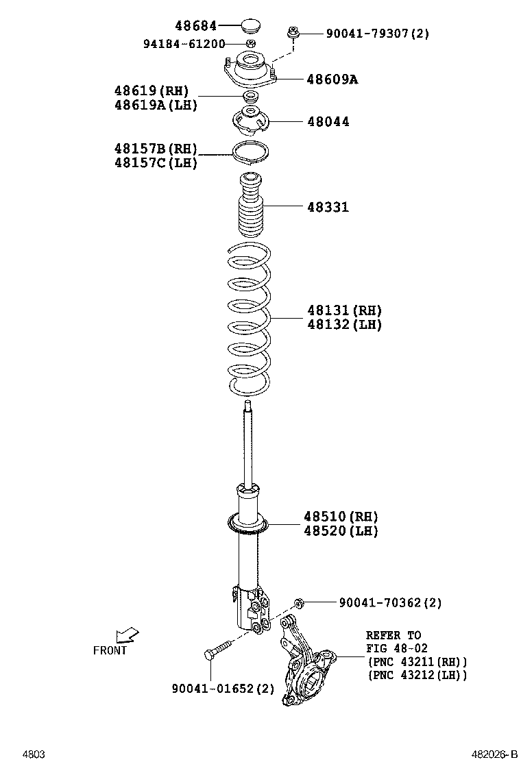 48157-B1010 INSULATOR, FRONT COIL SPRING, UPPER RH product image