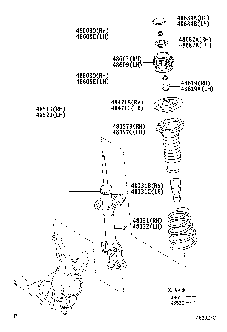 48131-52A30 SPRING, FRONT COIL, RH product image