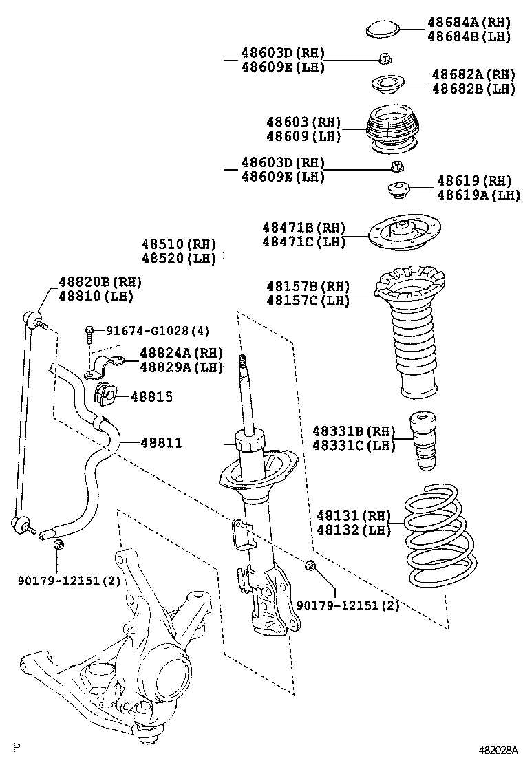 48131-52A40 SPRING, FRONT COIL, RH product image