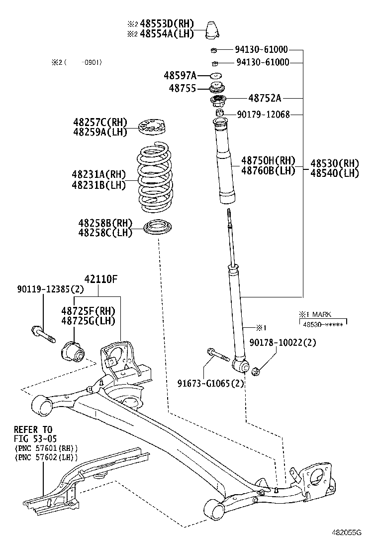 42110-52280 BEAM ASSY, REAR AXLE product image