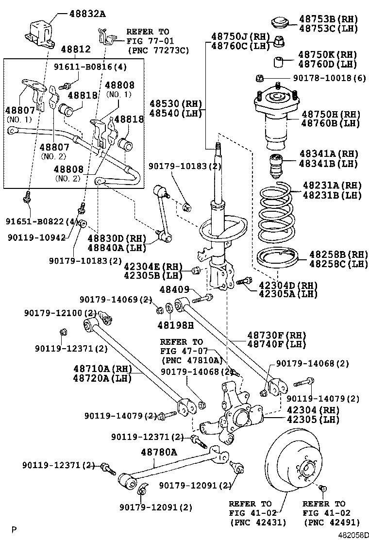48231-48360 SPRING, COIL, REAR RH product image