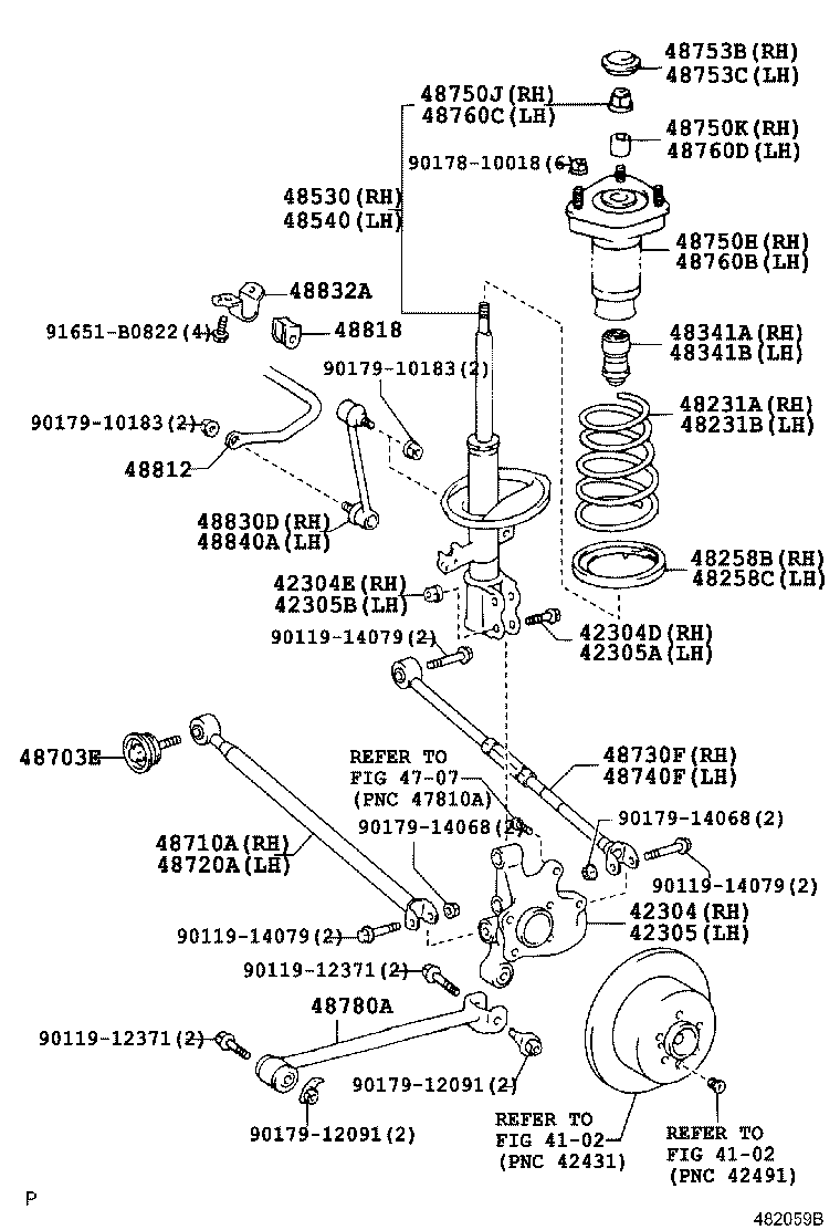 48231-48370 SPRING, COIL, REAR RH product image