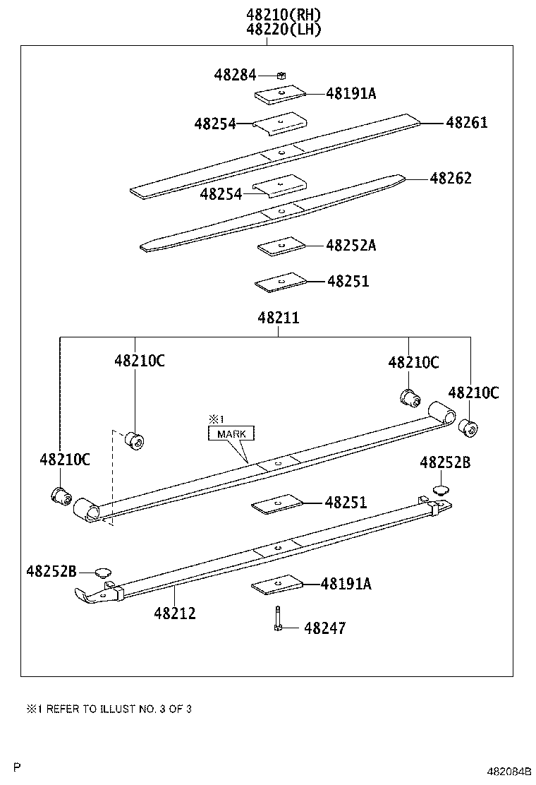48201-37B30 LEAF, REAR SPRING, NO.1 product image