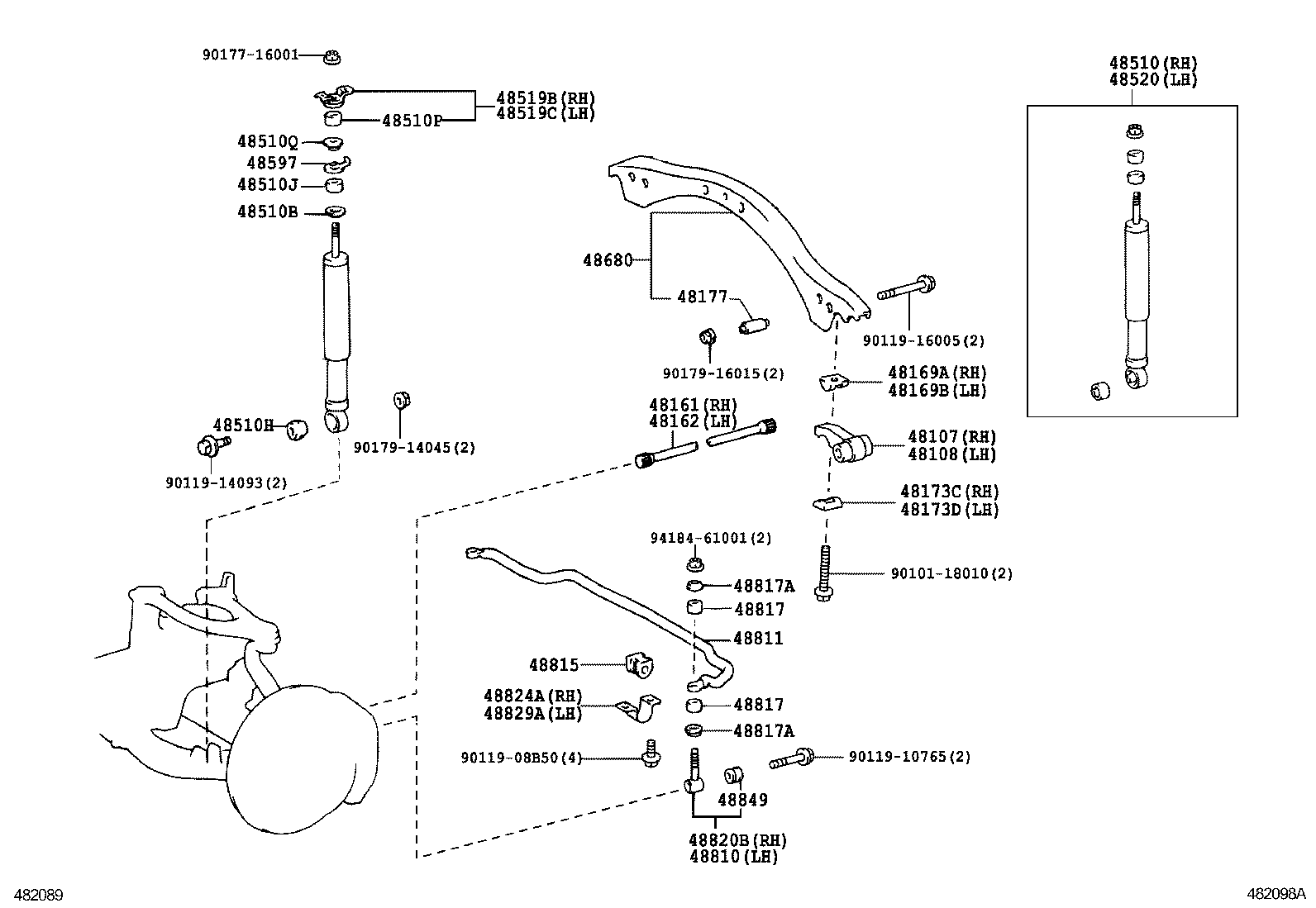 48131-6B080 SPRING, FRONT COIL, RH product image
