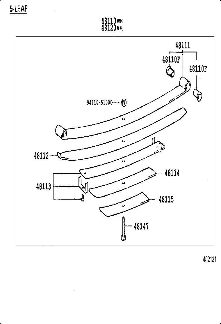 48511-39895 ABSORBER ASSY, SHOCK, FRONT RH product image