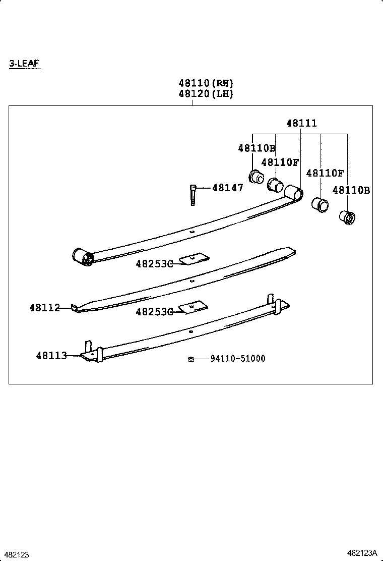 48511-39895 ABSORBER ASSY, SHOCK, FRONT RH product image