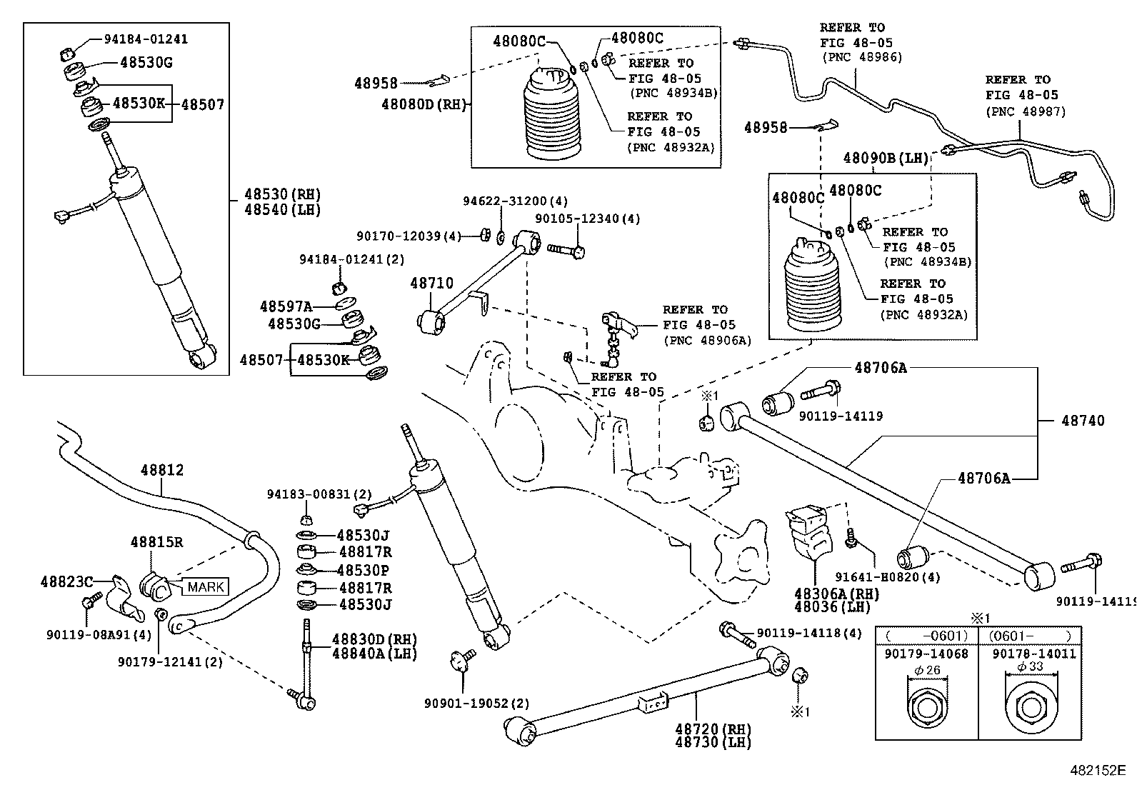 48080-35011 CYLINDER ASSY, PNEUMATIC, REAR RH product image
