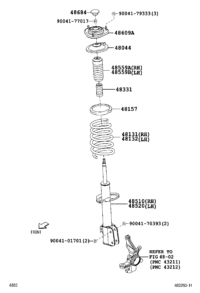48815-B4010 BUSH, FRONT STABILIZER BAR, NO.1 product image