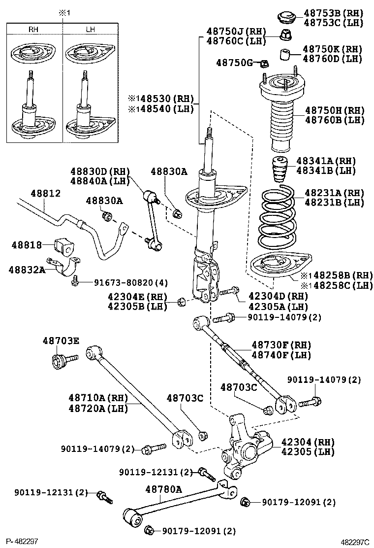 48818-33090 BUSH, STABILIZER, REAR product image
