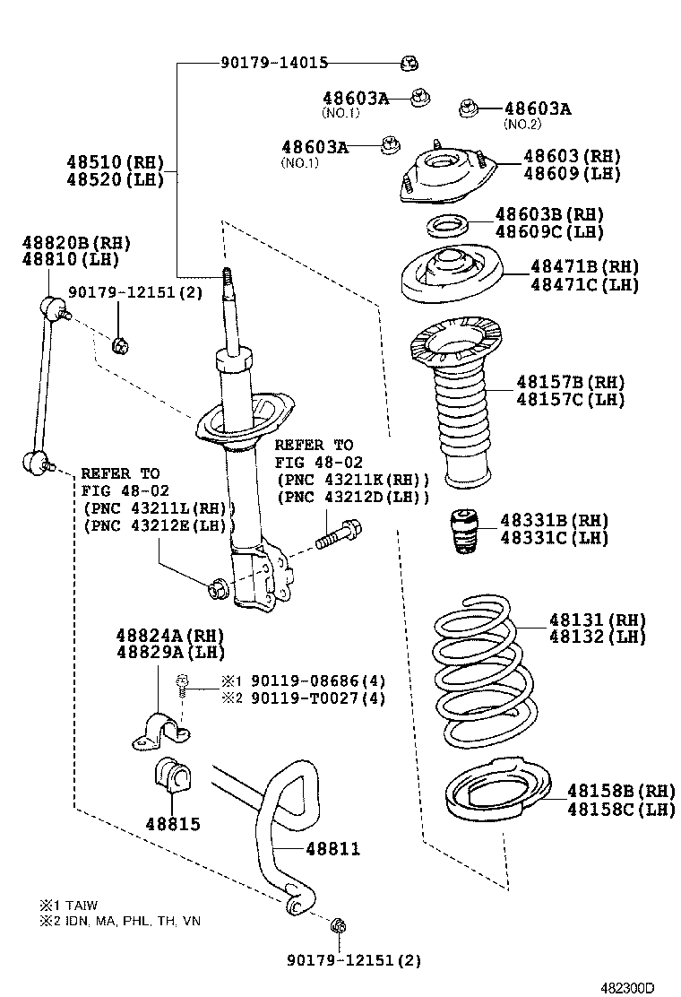 48157-06050 INSULATOR, FRONT COIL SPRING, UPPER RH product image