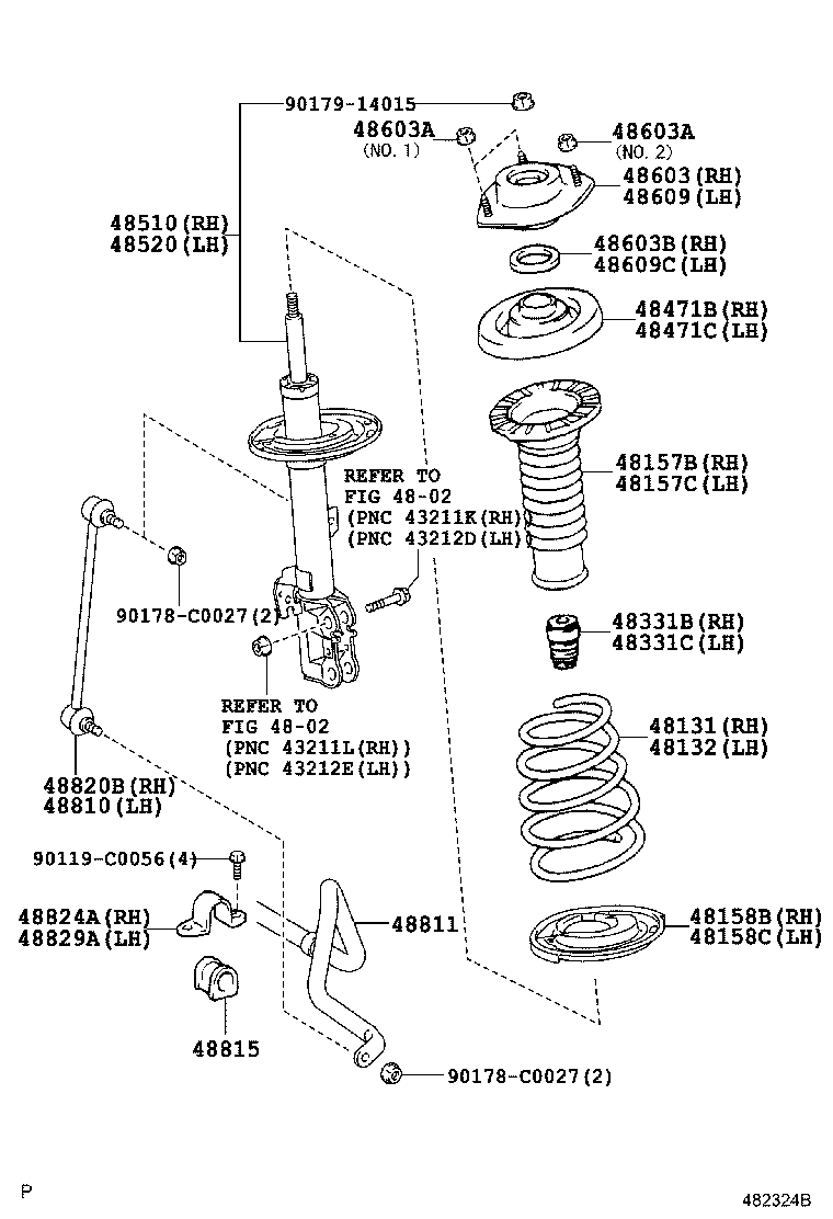 48157-06100 INSULATOR, FRONT COIL SPRING, UPPER RH product image