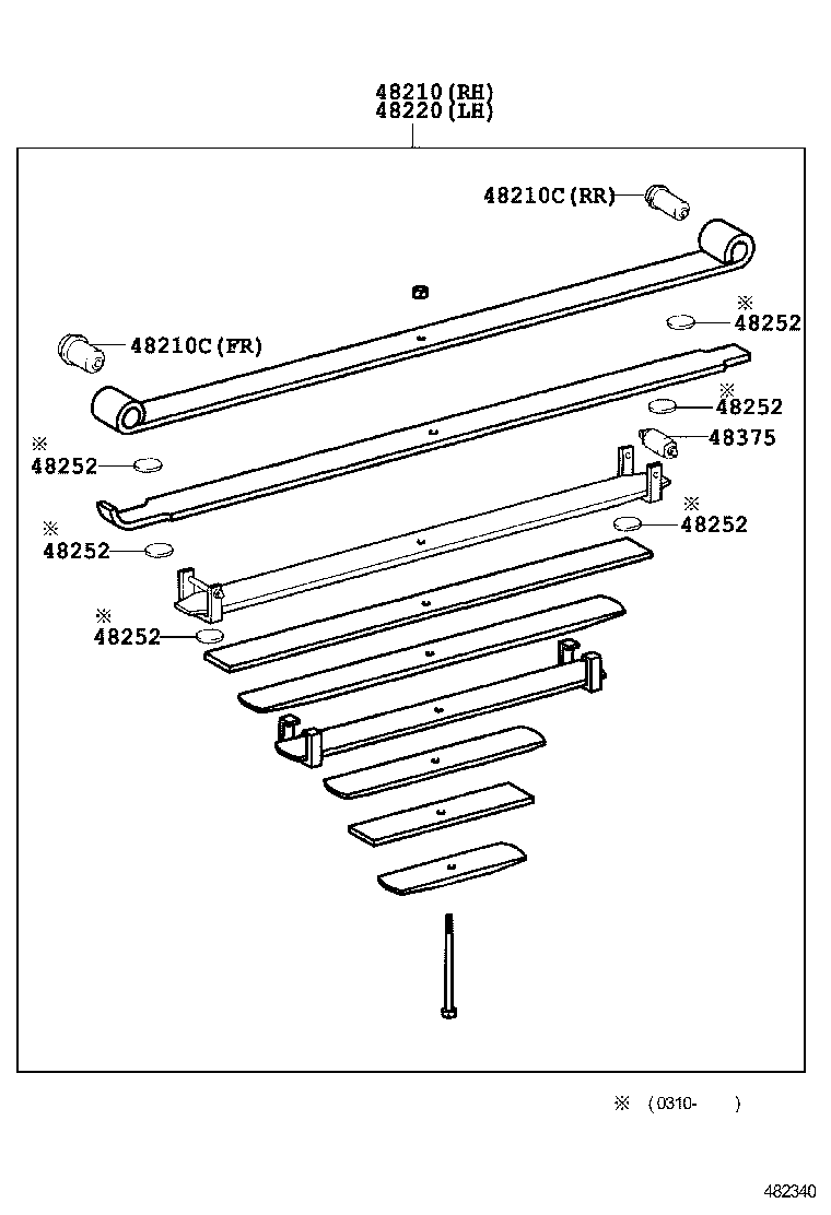 48815-0S010 BUSH, STABILIZER(FOR REAR) product image