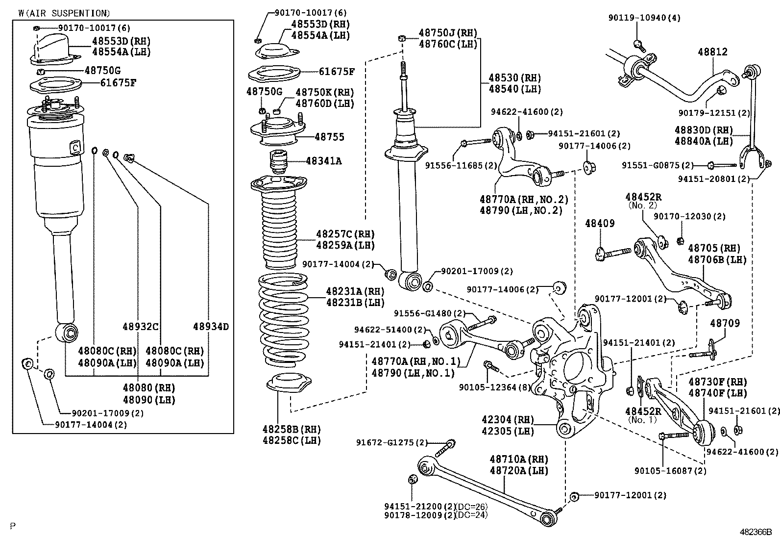 48231-50242 SPRING, COIL, REAR RH product image