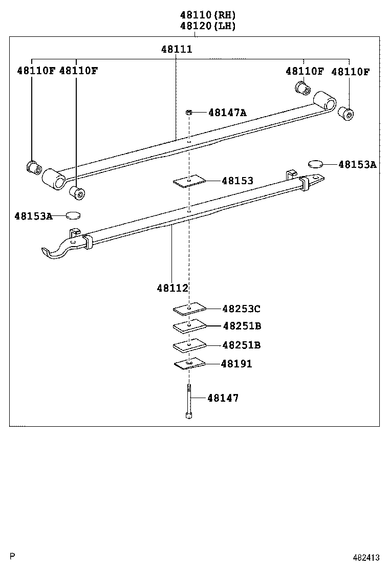48511-80082 ABSORBER ASSY, SHOCK, FRONT RH product image