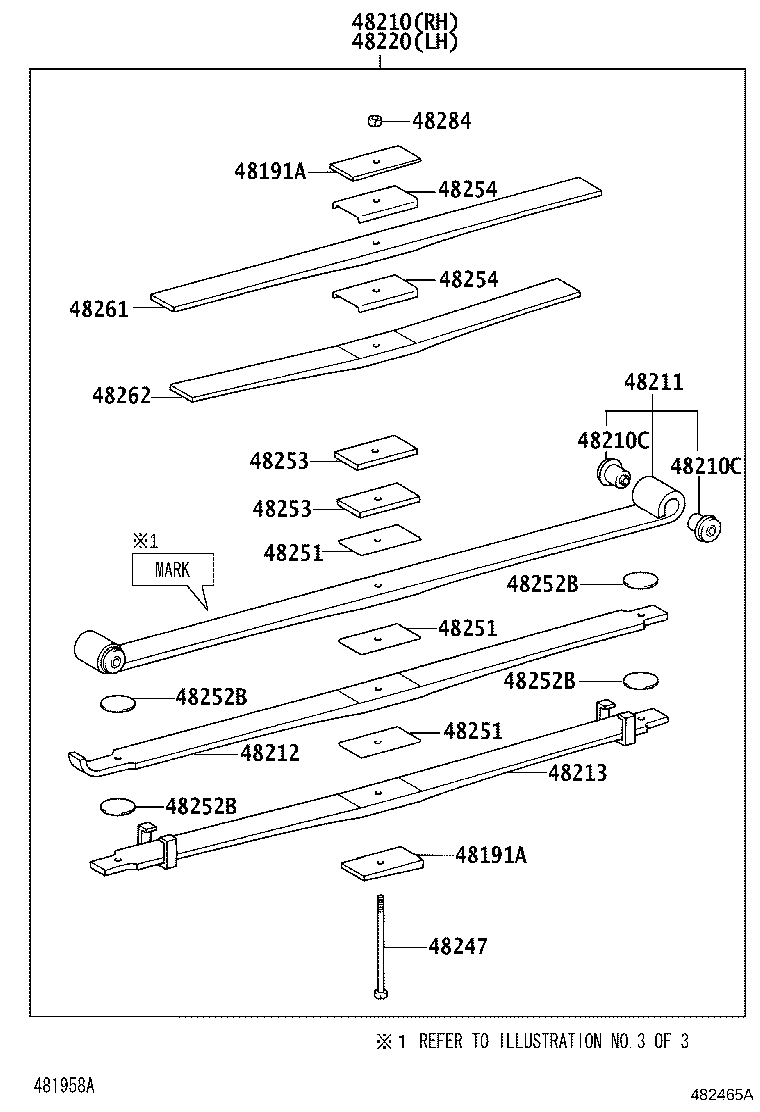 48201-37B30 LEAF, REAR SPRING, NO.1 product image