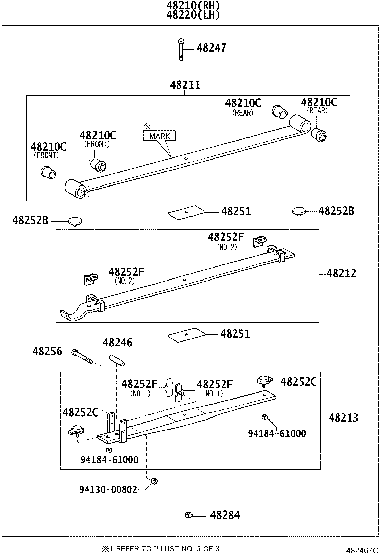 48201-37B30 LEAF, REAR SPRING, NO.1 product image
