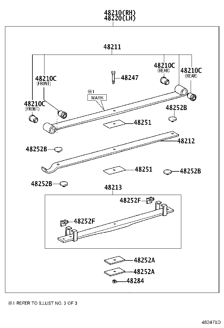 48201-37B30 LEAF, REAR SPRING, NO.1 product image